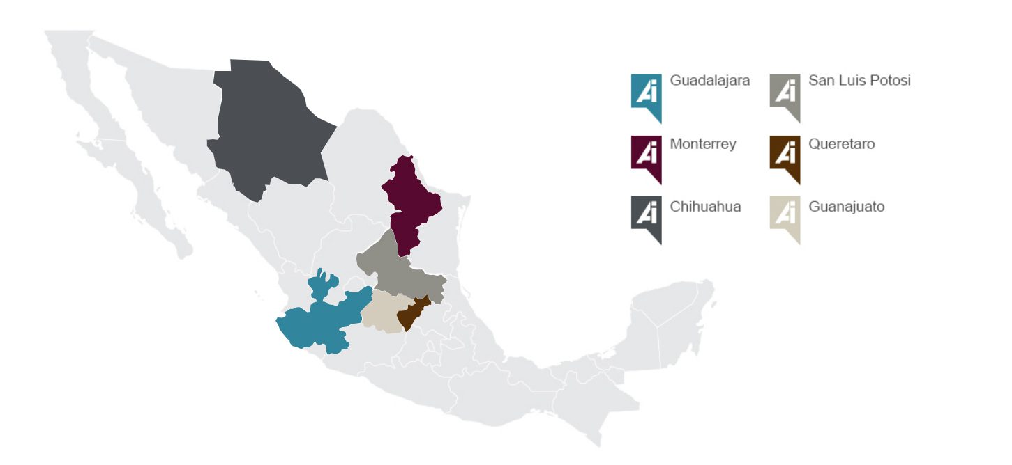 Manufacturing Regions in Mexico