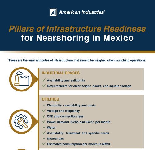 Pillars of Infrastructure Readiness for Nearshoring in Mexico