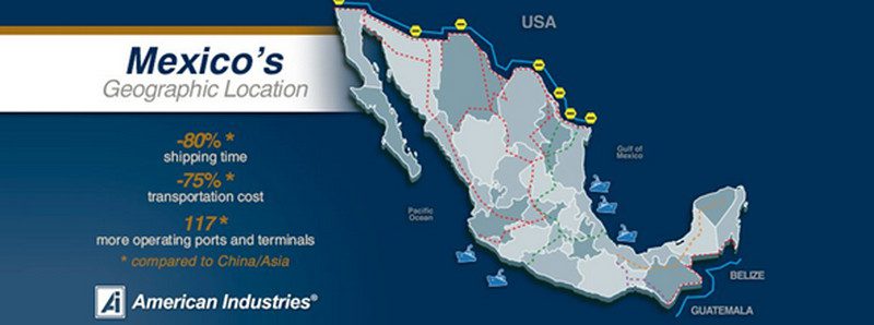 Strategic location in Mexico